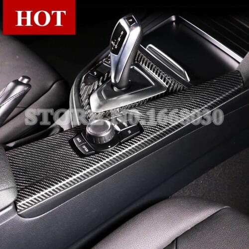 Carbon Fiber Gear Shift Box Frame Cover For BMW 3 Series F30 GT F34 2013-2017 2pcs Car accesories interior Car Trim