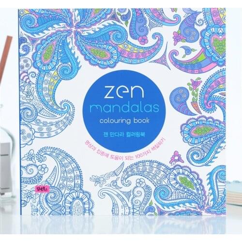 128 Pages 21*21cm Zen Mandalas Secret Garden Coloring Book Children Adult Relieve Stress Graffiti Painting Drawing book