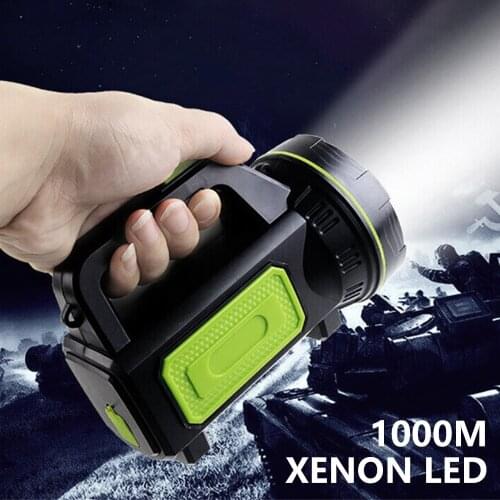 Multifunctional High-brightness LED Flashlight Portable Searchlight Chargeable Spotlight Long-range Hunting Lamp With Side Light