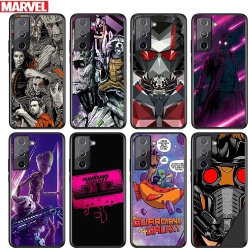 Guardians of the Galaxy For Samsung Galaxy S21 S20 FE S10e S10 S9 S8 S7 S6 Ultra Plus Lite 5G Edge Black Soft Phone Case