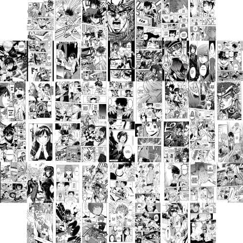 Famous Japanese Young Comics Anime Jump Manga Animation for Wall Collage Kit ACGN Fans Wall Art Postcard Set for Home Decor
