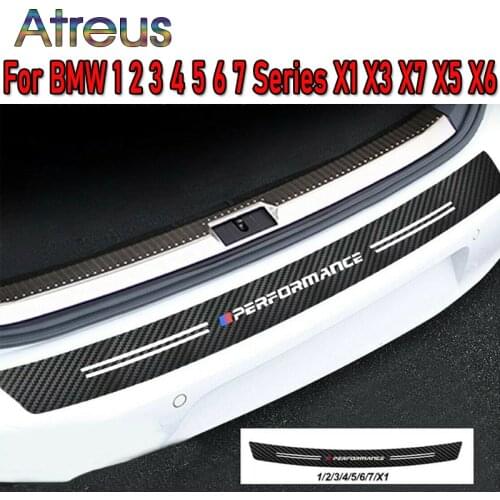 Carbon fiber Car Trunk Bumper Sticker for BMW E87 E81 E91 E92 E30 F11 F22 F34 E61 E93 F07 F36 F06 G32 F12 F32 F36 F45 F46 F02 M