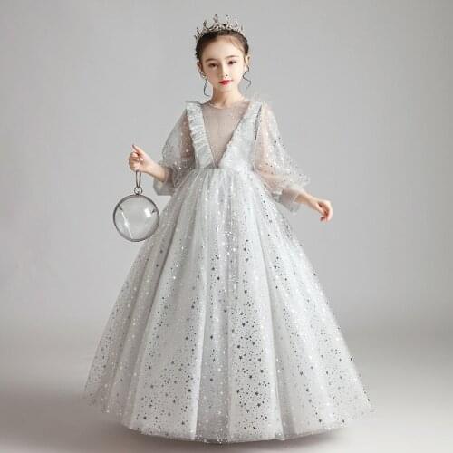3-12year Girls Dresses For Party Wedding Dress Gorgeous Children Pageant Gown Girls Princess Dress Christmas Girl Clothing