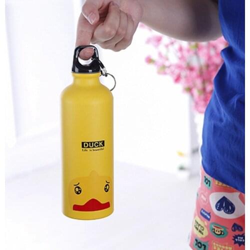Portable Cute Children Water Bottle Outdoor Stainless Steel Water Bottles Cute Animal Pattern Cup Cold Drink Bottle Dropshipping