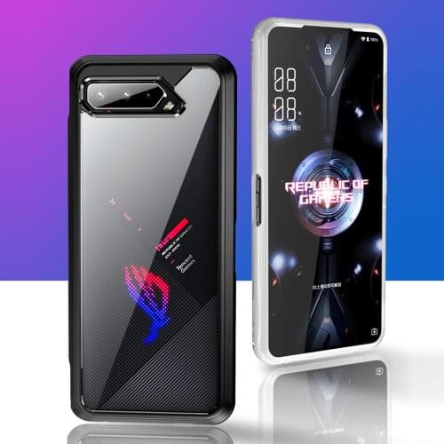Transparent Acrylic PC Cover TPU Bumper Fundas For Asus ROG Phone 5 Pro Ultimate 5Pro Phone5 ROG5 Case Shockproof Shell Coque
