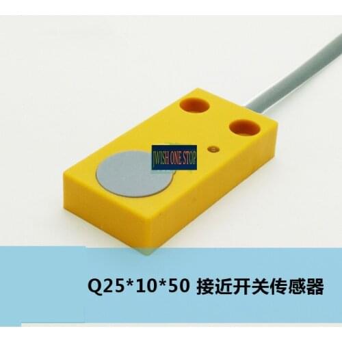 Q25 Inductive 12mm Two-wire DC 12V24V AC 220V Square Proximity Connector