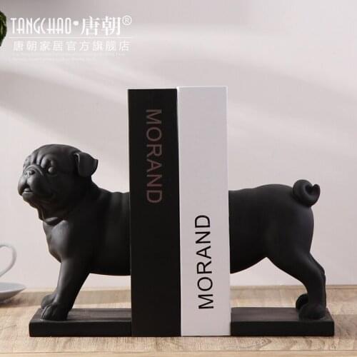 Modern minimalist decor Furnishing resin crafts soft living room TV cabinet Pug decoration Home