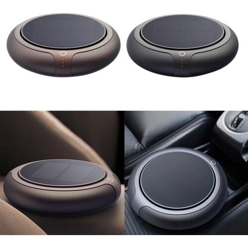 Intelligent Car Mini Solar Air Purifier Negative Ions 5V4W USB Rechargeable
