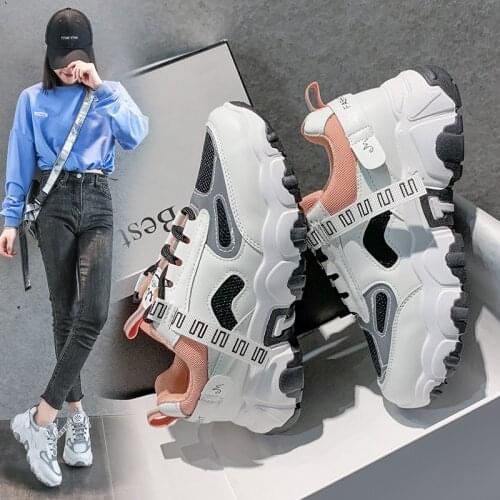 Women sneakers 2021 summer shoes woman tenis feminino breathable mesh air cushion ladies shoes slip on platform sneakers women