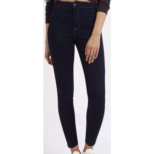 2020 Women High Waist Korean Slim Elastic Stretch Skinny Denim Pencil Pants Trousers Ladies Push Up Jeans Big Plus Size