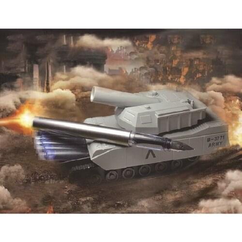 1XCB Military Weapons Shape Tank Ballpoint Pens Black Ink Stationery Storage Box Gift Supplies