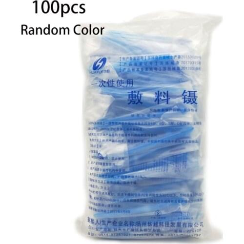 100 Pcs/pack Disposable Plastic Tweezers Dental Materials Dressings Disinfection Sterile Forceps