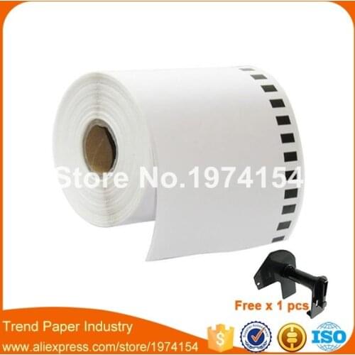 100 x Rolls Brother Compatible Labels DK-22243,DK22243 102mm x 30.48m, Continuous Paper Labels
