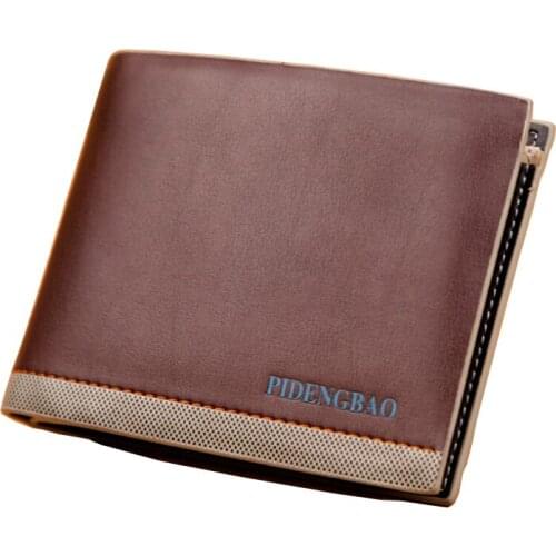 2016 Fashion New Hot Sale Men Wallets Horizontal style Vertical High Quality PU Leather Credit Card Holder Wallet Free Shipping