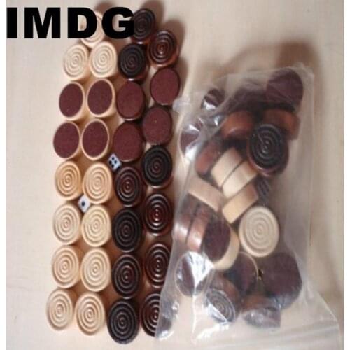 30Pcs / Set Foreign Trade Selling Wooden Chess Accessories Chess Backgammon Chess Pieces