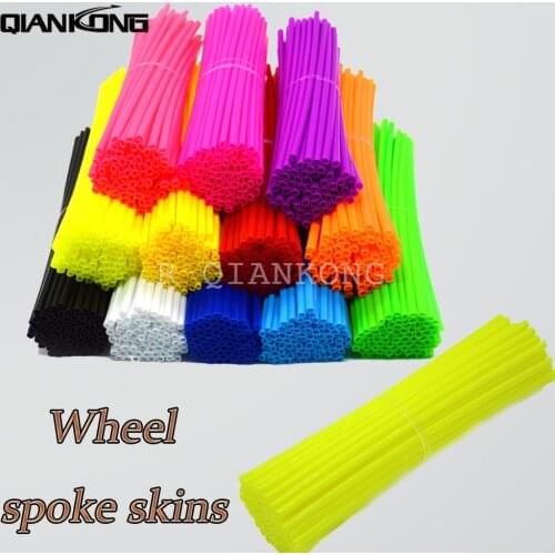 36 pcs Universal Moto Off Road Wheel RIM Spoke Skins covers for XC f DR DRZ RM RMX REMZ 85 125 250 Suzuki Kawasaki Yamaha yz