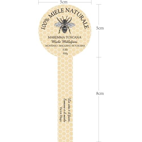 5x13cm Personalized Honey Bee Honey Label Sticker bottle label