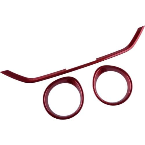 Car Red ABS Central Console Air Outlet Vent Cover Trim Kit Fit For Kia K3 Forte 2019 2020 2021 Styling