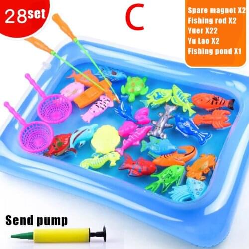Children Magnetic Fishing Parent-child Interaction Toys Game Kids Pretend Play Toy Set NSV775