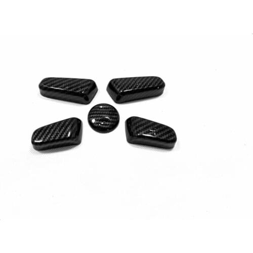 For Hyundai Santa fe 2018 2019 2020 2021 Electric Seat Adjustment Button Panel Trim ABS Carbon/Matte Silver Interior Accessory