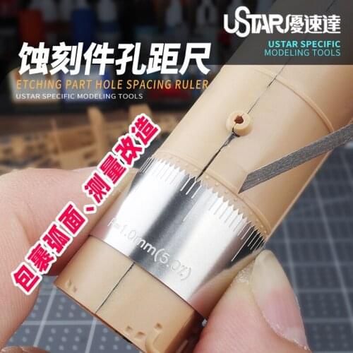 Model equidistant opening aid ruler Arc surface measurement modification ruler For Gundam military model