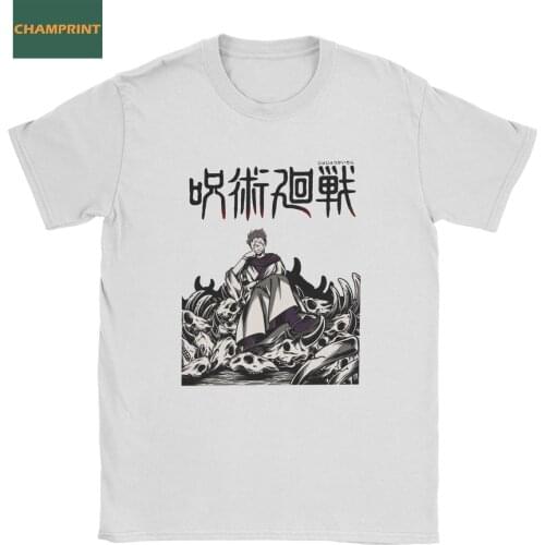 Men Ryomen Sukuna Jujutsu Kaisen T Shirts Cotton Clothing Funny Short Sleeve Round Collar Tee Shirt Original T-Shirt