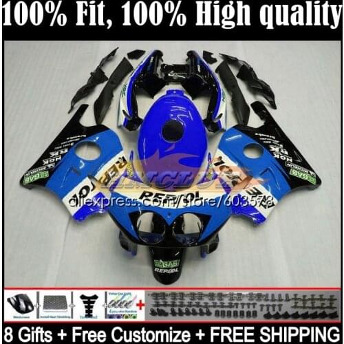 Injection For HONDA CBR 250 250RR 1990 1991 1992 1993 1994 43CL.192 CBR250RR MC22 CBR250 R RR 95 96 97 98 99 Fairing Repsol Blue