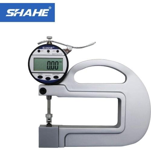 0.01mm Electronic Thickness Meter Gauging Tools tester leather thickness meter with Roller Insert paper leather thickness gauge