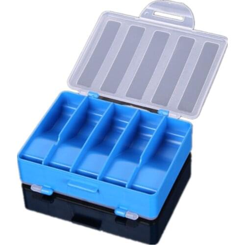 Sea rod hook box double-sided 10 grid fishing tool box sea rod lead sinker accessory box