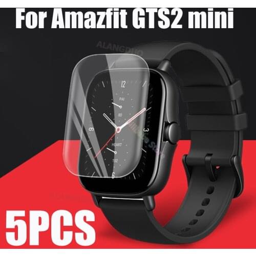 Soft TPU Clear Protective Film For Amazfit GTS 2 Mini gts2mini Screen Protector Sport Smart Watch gts2 mini Band Film Not Glass