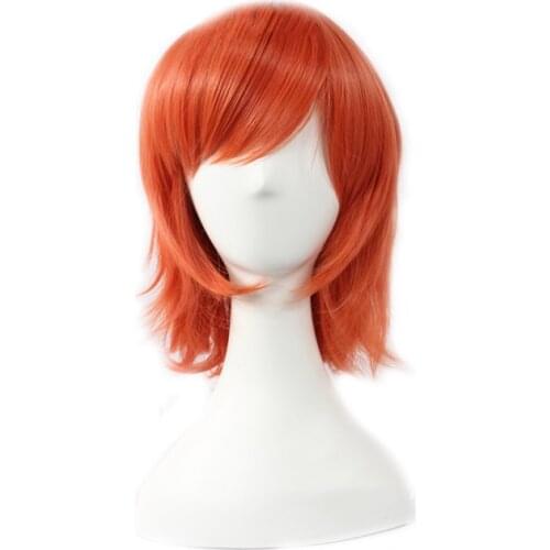 ONE PIECE Nami Orange short Wig Cosplay Costume Women Heat Resistant Synthetic Hair Party Role Play Wigs