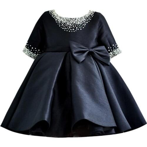 Baby Girls Dress Birthday Wedding Party Princess Party Dress Tutu Pearl Toddler Baby Newborn Christening Baptism Ball Gown