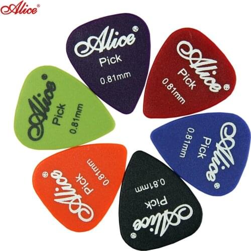 Alice 50pcs Bass Guitar Picks Multi Smooth ABS Custom Acoustic Electric Guitarra Plectrums Accessories Musical Instrument Puas