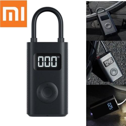 Xiaomi Mijia Portable Smart Digital Tire Pressure Detection Electric Inflator Pump for Bike Motorcycle Car Football
