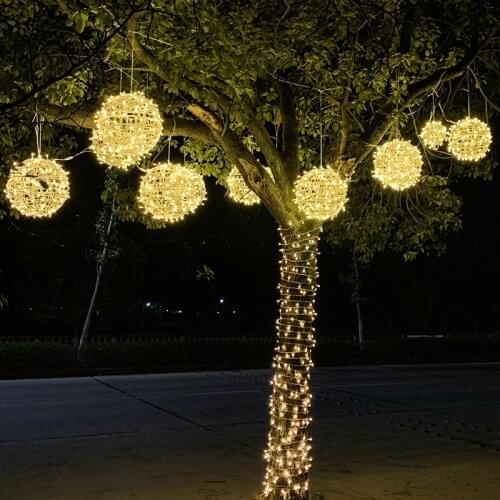 Led Sepak Takraw Lamp Outdoor Waterproof Hanging Tree Landscape Light Garden Christmas Street Project Lighting Decoration Light