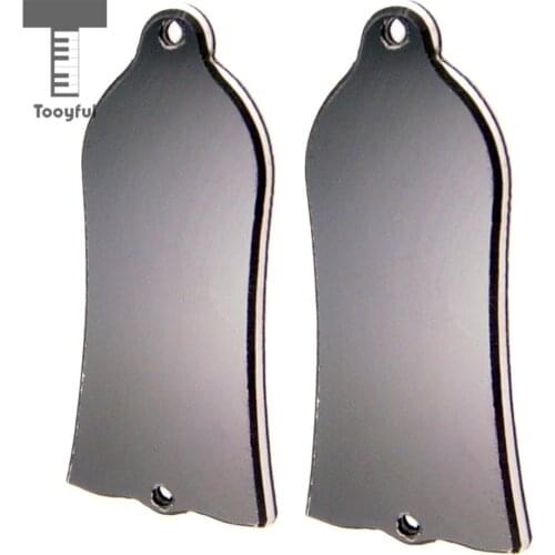 Tooyful 2PCS Guitar 2 hole Truss Rod Cover Plates for Electric Guitar Accessories Durable Black