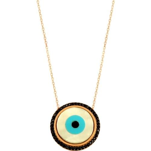 Turkish Evil Eye Necklace Art Design Evil Eye Charm High Quality 2020 Jewelry 925 Sterling Silver Women Necklace Fashion