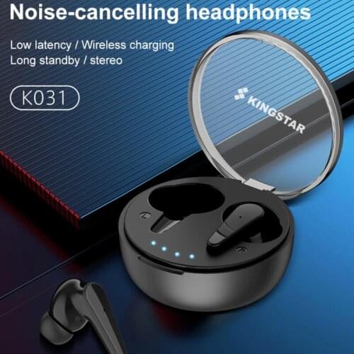 KINGSTAR TWS Wireless Bluetooth Headphones 5.0 Earphones Noise Calcelling Stereo Bass Gaming Headset Sports Earbuds With Mic