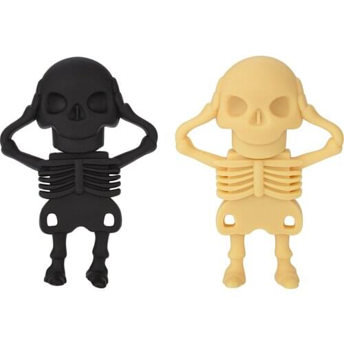 USB Flash Drive 128gb 64gb 32gb Skeleton Cartoon Pendrive 4GB 8GB 16GB usb 2.0 U disk best gifts for Halloween