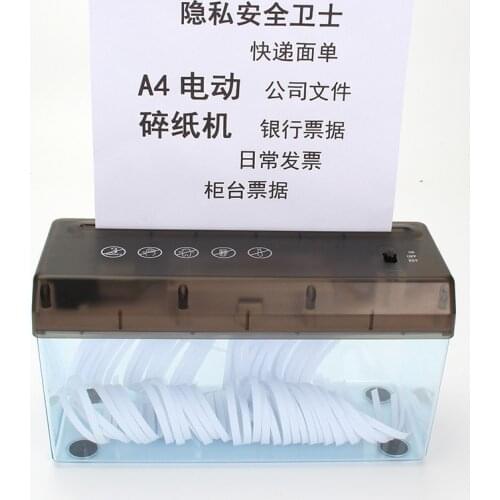 USB Electric Dual Purpose Paper Shredder Desktop Mini Small Financial Bill A4 Paper Shredder Paper Cutter for Home Office