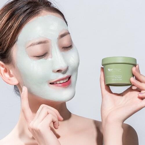 Green Tea Solid Mask Deep Cleansing Smearing Mask Remove Blackheads Moisturizing Repairing Mud Mask Stick Face Skin Care TSLM1