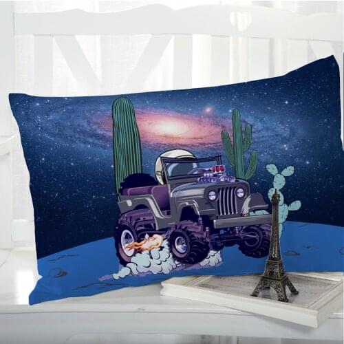 1pc Car Cartoon Pillow cover Pillow case Bedding Pillowcase Pillowcovers decorative 50x70 3D Print for children kids baby cactus