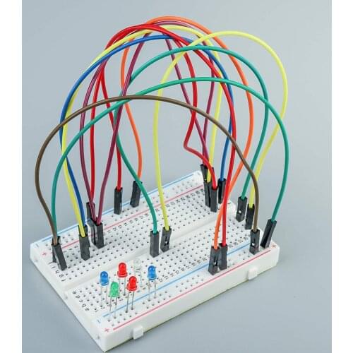 2 PCS/LOT Mini Bread Plate 400 Holes Tie Points Breadboard Solderless Prototype PCB Board 400 Pin for arduino Raspberry Pi