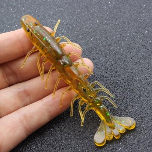 4pcs Larva Soft Baits 80mm 5.4g Artificial Lures Fishing Worm Silicone Bass Pike Deepwater fishing fish Baits