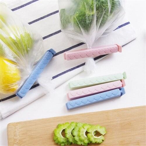 5pcs/set Storage Food Snack Sealing Bag Clips For Food Packages Clamp Plastic Kitchen Accessories Storage Food Bag Clips G972611