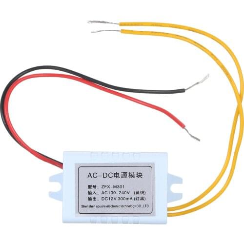 AC-DC100-240V DC12V 300mA Switch Electronic Module with Overvoltage/ Overcurrent/ Short Circuit/ Overheating P-rotection Design