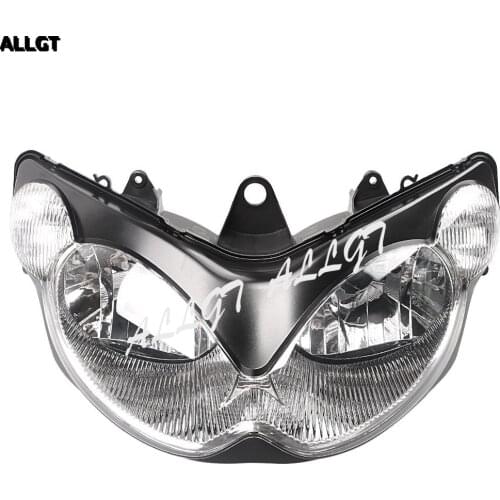 ALLGT Clear Motorcycle Front Head Lamp Headlight for KAWASAKI ZZR1200 2002 2003 2004 2005 -2015