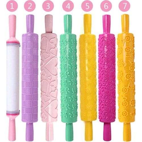 Big Promotion Christmas Rolling Stamping Rolling Pin Wooden Engraved Pin For Kitchen Cookies Cake Baking Fondant Festival Use