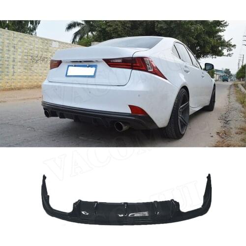 Carbon Fiber / FRP Car Rear Bumper Diffuser Lip Spoiler for Lexus IS250 300 350 IS F Sport Sedan 4 Door 2014-2016