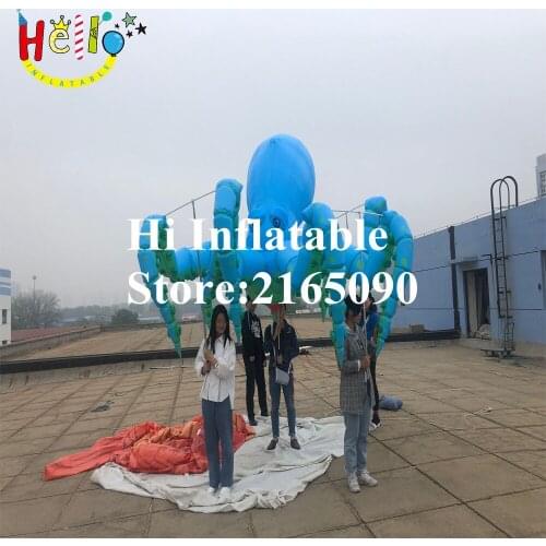 6 m long festival event parade decoration inflatable octopus puppet walking mascot inflatable jellyfish costume
